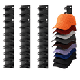 thumbnail image 1 of Gancho Organizador De Gorras Para Pared Estante Colgante Para Gorras Fácil De Instalar Xtellar negro, 1 of 4