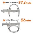 thumbnail image 1 of Hub Centric Rings 57.1-60.1 66.45 66.5 66.6 67.1 71.6 72.6 73.1 74.1 82 Wheel Center Hub Ring Bore Spacer Aluminum Alloy Qty(4), 1 of 1