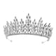 thumbnail image 4 of Tiara de boda, diadema, regalo, diadema decorativa, tocado de novia, corona, diadema Estilo A Plata, 4 of 7