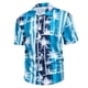 thumbnail image 1 of Camisa hawaiana azul de verano de manga corta holgada para hombre para vacaciones en la playa y viajes, talla L, 1 of 7