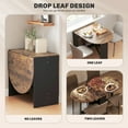 thumbnail image 4 of HOMCOM Foldable Dining Table, Oval Drop Leaf Table for Kitchen, Dining Room, 4 of 10