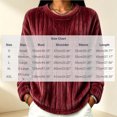 thumbnail image 4 of Plush Ribbed Fleece Sweatshirts for Women Crewneck Long Sleeve Loose Fit Fall Winter Warm Casual Loungewear S-XXL, 4 of 5