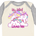thumbnail image 4 of Inktastic My Mimi Loves Me Unicorn Girls Long Sleeve Baby Bodysuit, 4 of 5