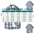 thumbnail image 2 of Generic Men's Short Sleeve Shirt Plaid Flannel Button Down Casual Vest Shirts with Pockets, 2 of 4
