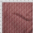 thumbnail image 4 of oneOone Viscose Chiffon Carmine Red Fabric Block Sewing Material Print Fabric By The Yard 42 Inch Wide, 4 of 5