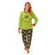 thumbnail image 1 of Moonsky| Flannel Christmas Pajamas For Family Parent-child Warm Christmas Set Monster Emoji Printed Home Wear Pajamas Two-piece Mom Set Plaid Pants Matching Christmas Pjs For Winter#Women L, 1 of 5