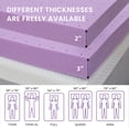 thumbnail image 4 of Gel Memory Foam Mattress Topper, Breathable High-Density Pad, Removable Cover, Full-Size Bed, Reclining Sofa, 2in/3in Thicknesses, 4 of 7