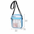 thumbnail image 2 of Clear Bag for Stadium Events, Clear Concert Crossbody Bags For Women, Stadium Approved With Front Pocket, Waterproof PVC Clear Bag for Concerts Events,Yellow, 2 of 5
