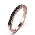 thumbnail image 2 of Radhe Black Diamond Moissanite Band 18K Rose Gold Over Silver, 2 of 4