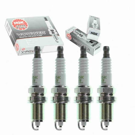 4 pc NGK V-Power Spark Plugs compatible with Honda Civic 1.5L 1.6L L4 1992-2000