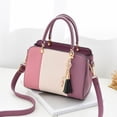 thumbnail image 4 of Purses and Handbags for Women Top Handle Bags Leather Satchel Totes Shoulder Bag - Purple spell, 4 of 5