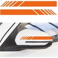 thumbnail image 1 of Yazoeia 2PCS Car Rear View Mirror Stickers, Waterproof Auto Side Rearview Mirrors Decal Stripes, Universal Anti-Collision Striped Automotive Warning Stripes for Most Vehicles (Orange) CJC912-114722, 1 of 6