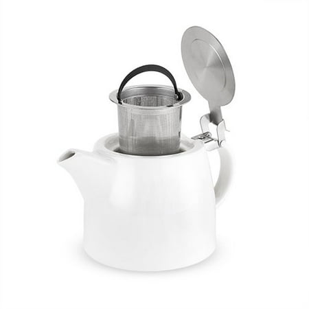 Teapot With Infuser Harper White Loose Leaf Insulated Ceramic Teapot With Infuser Harper White Loose Leaf Insulated Ceramic