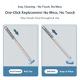 thumbnail image 5 of Skdwakiz Disposable Toilet Brush and Holder Set, Toilet Bowl Cleaner Wands with 56 Cleaner Refills, Disposable Cleaning Tools for Toilet, Bathroom Cleaning, Bathtub, 5 of 9