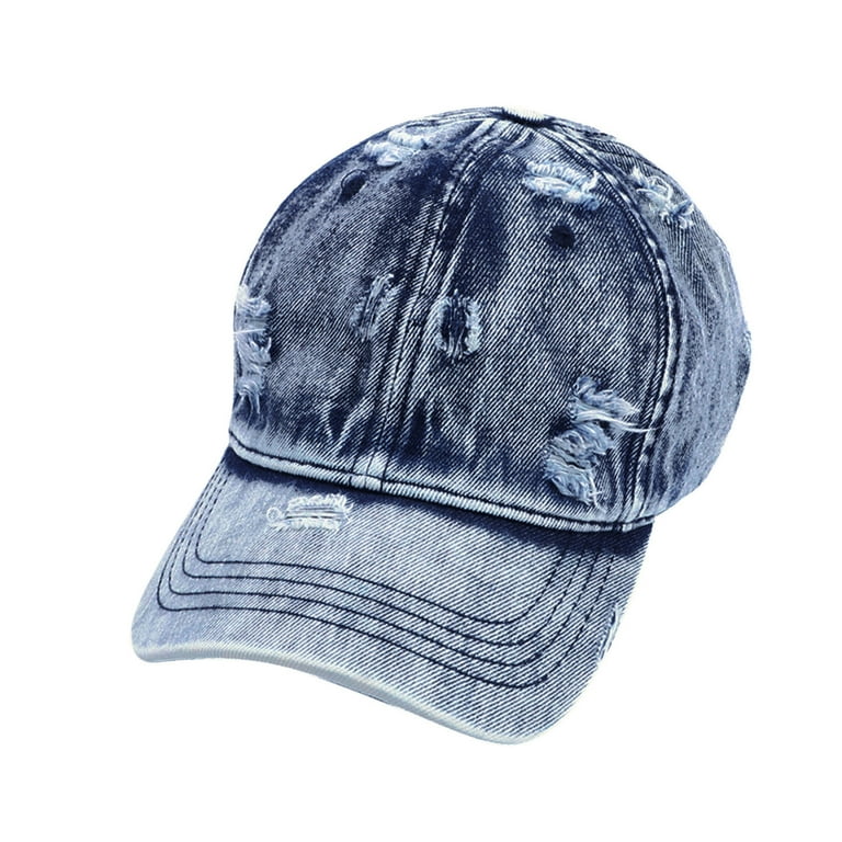 Pavied Trucker Hat Baseball Cap Female Summer Casual Hold Denim Baseball Cap Pu Leather Adjustable Hat Visors Caps Sun Hats Wide Brim Hats Clearance