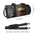 thumbnail image 2 of Vsdgher Western Cowboy Duck 45L Foldable Duffel Bag, Sports Gym Bag,Overnight Bag, Portable Weekender Bag for Airplanes, 2 of 6