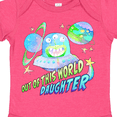 thumbnail image 4 of Inktastic Out of This World Daughter Cute Alien in Outer Space Girls Baby Bodysuit, 4 of 5