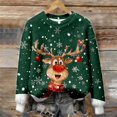 thumbnail image 5 of Festive Print Cozy Crewneck Pullover For – Seasonal Holiday Sweater With Stylish Pattern For Casual Wear, 5 of 5
