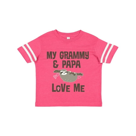 

Inktastic Grammy and Papa Love Me Gift Toddler Boy or Toddler Girl T-Shirt