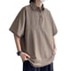 thumbnail image 2 of Camiseta de manga corta para hombre, blusa informal transpirable, estilo vintage, holgada, para uso diario, 2 of 8