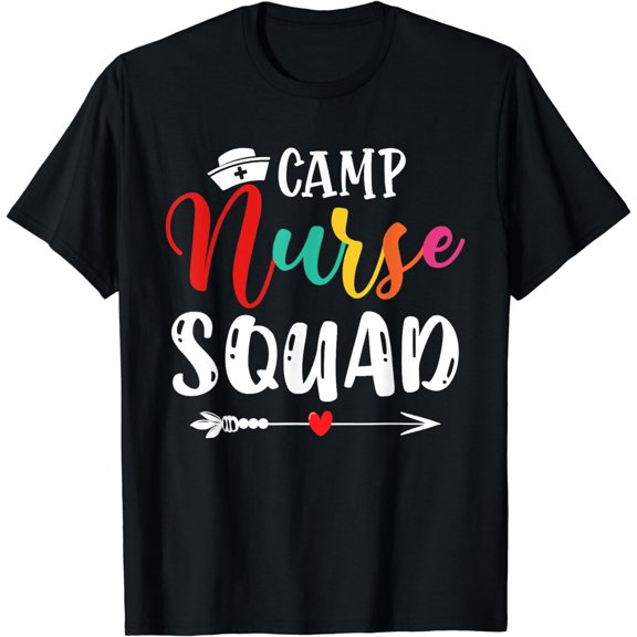 Cute Camp Nurse Squad Funny Nurses Matching T-Shirt