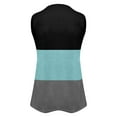 thumbnail image 5 of Aloohaidyvio Tops,Womens Tops Casual Printed Vest Zipper V-Neck Loose Sleeveless T-Shirt, 5 of 6