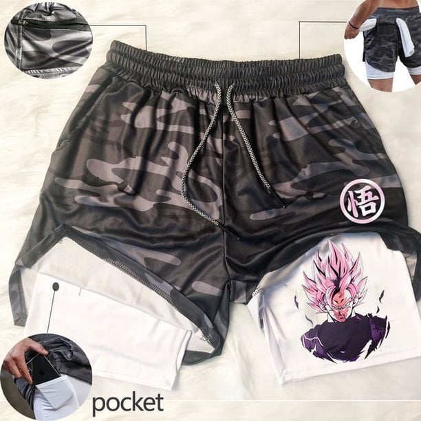 Pantalones cortos de malla de Anime para hombre, Shorts deportivos informales transpirables para playa, Fitness, gimnasio, secado rápido, baloncesto Fivean unisex