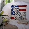 thumbnail image 3 of Carolines Treasures BB9653PW1414 Dalmatian Patriotic Fabric Decorative Pillow  14Hx14W multicolor, 3 of 4