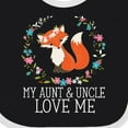 thumbnail image 4 of Inktastic My Aunt and Uncle Love Me Fox for Niece Girls Baby Bib, 4 of 4