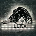 thumbnail image 5 of Handmadetneonsign Lazy Rottweiler Metal Wall Art Light, Rottweiler Metal Sign Wall Decor, Pet Dog Room Metal Decor, 5 of 5
