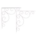 thumbnail image 1 of Soporte de estante gua soporte de de silla de soporte de ángulo de esquina tallado Blanco Gloria Soporte de soporte de estante, 1 of 9