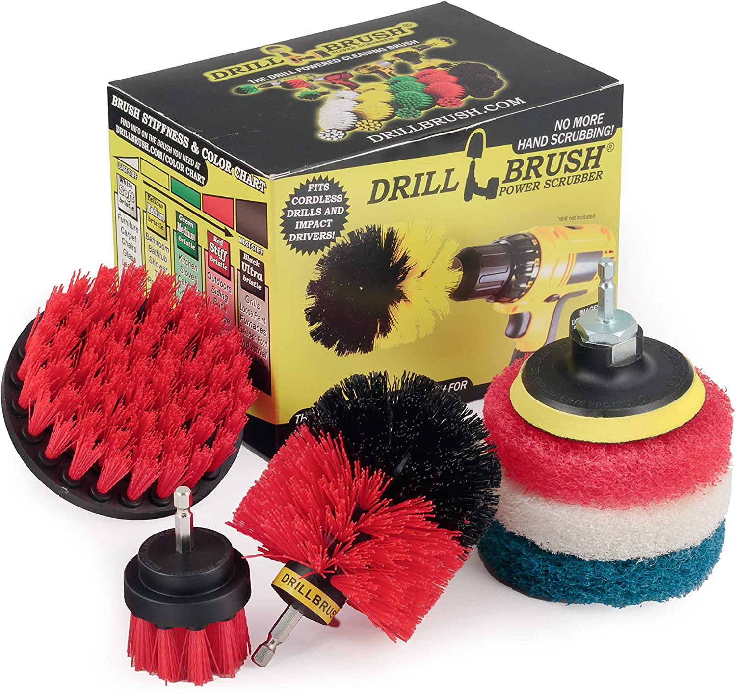 Drillbrush Scrub Brush Drill Scrub Brush Attachment Stone Cleaning