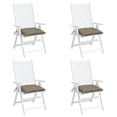 thumbnail image 1 of Juego de cojines para silla VidaXL, exterior, patio, color topo, tela Oxford, 1 of 8