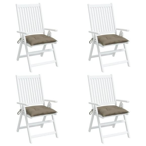 Juego de cojines para silla VidaXL, exterior, patio, color topo, tela Oxford
