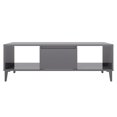 thumbnail image 3 of vidaXL Coffee Table High Gloss Grey 103.5x60x35 cm Engineered Wood, 3 of 5