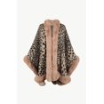 thumbnail image 4 of KRE Prime Women Leopard Open Front Poncho, 4 of 17