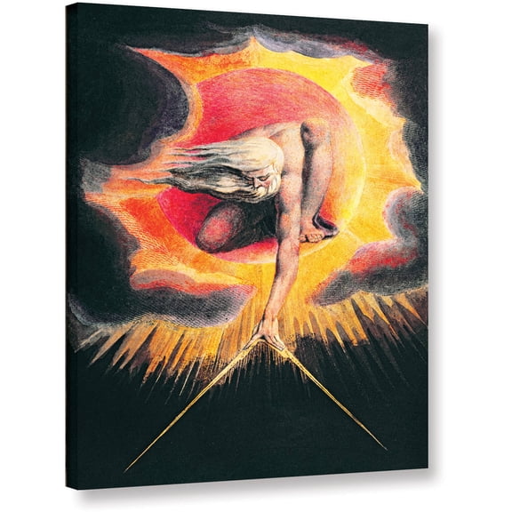ArtWall William Blake "The Ancient Of Days II" Gallery-Wrapped Canvas