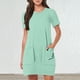 thumbnail image 2 of Vestido deportivo sin mangas para mujer, para tenis: bolsillos integrados, cuello en U, mezcla de poliéster, tallas S-XXL., 2 of 5