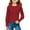 Red, variant on Efsteb Girls Long Sleeve Shirts Casual Round Neck Knit Top Fashion Comfy Cute Tops Solid Color Loose Blouses (Light Blue,7-8 Years)