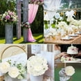 thumbnail image 4 of Gustave 50pcs Artificial Roses Flowers Foam Fake Roses with Stems for DIY Wedding Bouquets Centerpieces Floral Arrangements Party Tables Home Decorations (White), 4 of 5