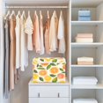 thumbnail image 4 of Yayeee Collapsible Cube Storage Bin with Lid Fabric Closet Decorative Basket with Handles, Beige Citrus Leaves, 4 of 7