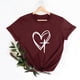 thumbnail image 3 of Camisetas de Manga Corta para las Mujeres Casual Día de Pascua Impresión Cuello de Tripulación Suelta Camiseta, Poliéster Spandex, 3 of 7