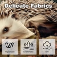 thumbnail image 3 of Hedgehog Sumptuous Velvet Throw Pillow Covers Set of 2, Decorative Bed Pillow Cases with Unique Patterns for Home Decor, Sizes 16x16, 18x18, 20x20 Inches, 3 of 6