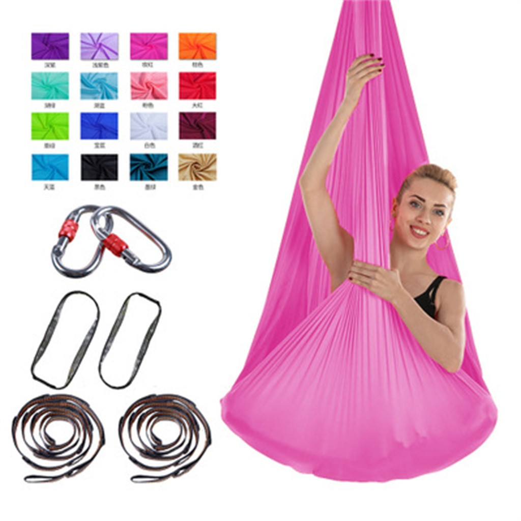 Aerial Yoga Swing Hammock Antigravity Ceiling Hanging Yoga Sling