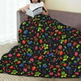 thumbnail image 6 of Bingfone Berries Print Flannel Fleece Blanket Throw Blanket for Bed,Sofa,Couch,Travel,Camping(60"x50" ), 6 of 8