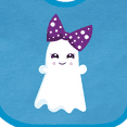thumbnail image 4 of Inktastic Halloween, Ghost, Ribbon, Bow, Trick or Treat, Boo Girls Baby Bib, 4 of 4