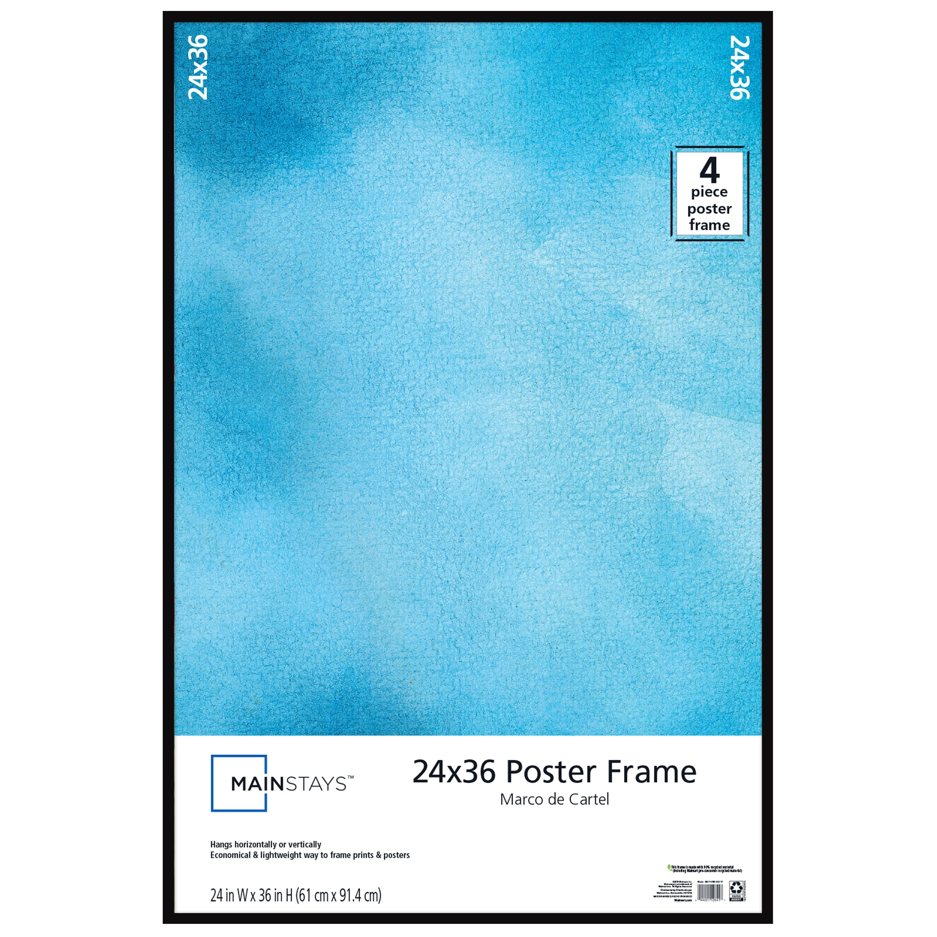 Mainstays 24x36 Thin Poster and Picture Frame, Black ...