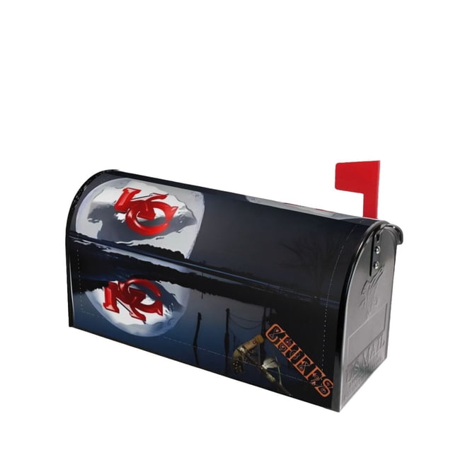 Cubierta de buzón del equipo KC_Chiefss Equipada con cubierta protectora magnética para buzón Cubierta protectora para buzón