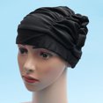 thumbnail image 3 of EeaseCA 1 Pce Protège-Oreilles Imperméable Plissé pour Femmes Natation (Noir), 3 of 7