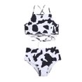 thumbnail image 1 of Traje de baño sexy para mujer Traje de baño de bikini con estampado de vaca dividida Fridja nalpqowj20806, 1 of 3
